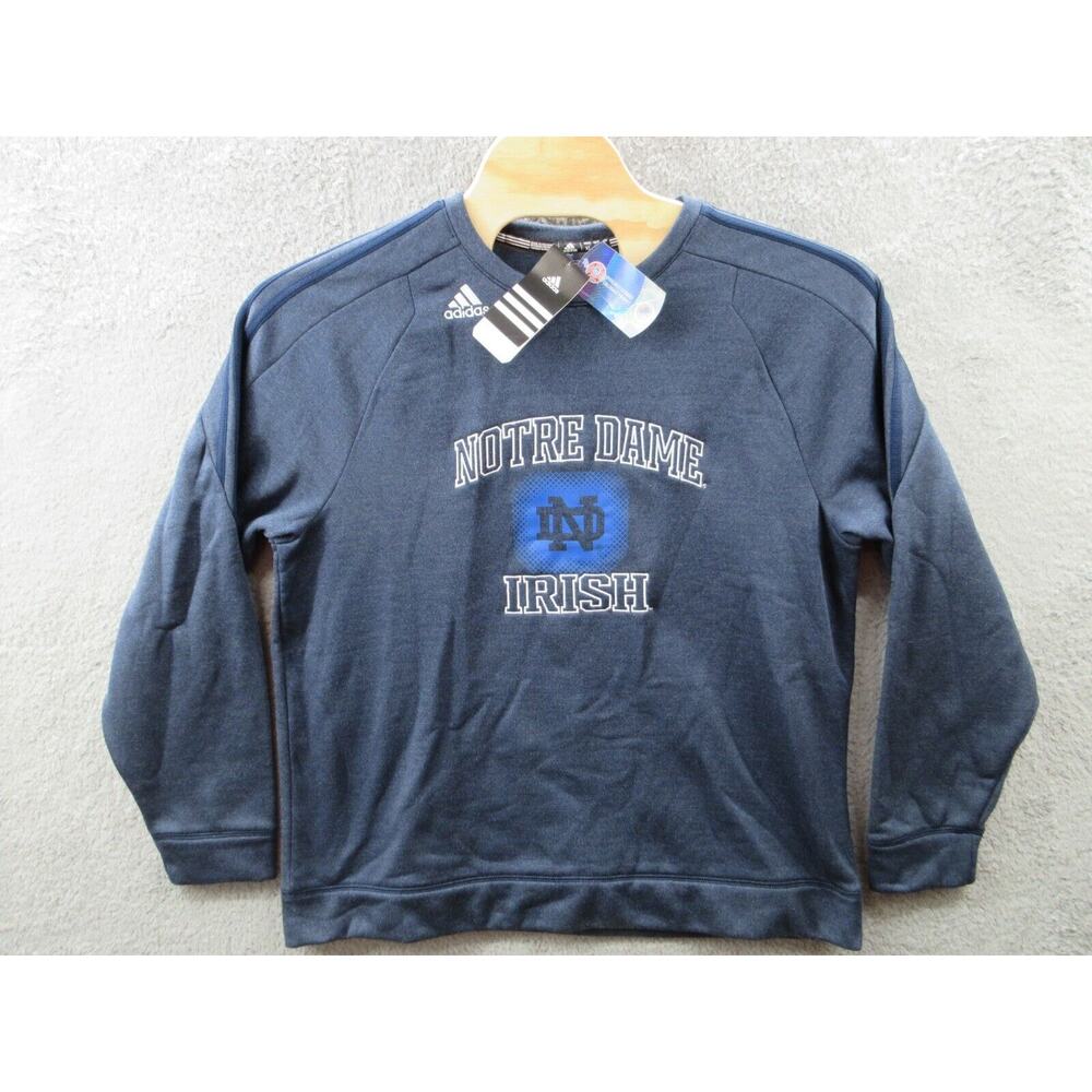 NWT Notre Dame Fighting Irish Adidas Climawarm Crewneck Pullover Men's XL